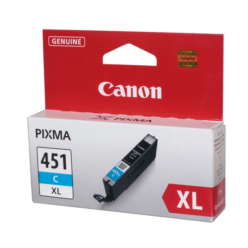 Картридж струйный Canon CLI-451XL голубой C для PIXMA iP7240/MG5440/6340/6440 (715 стр.) 6473B001 6473B001