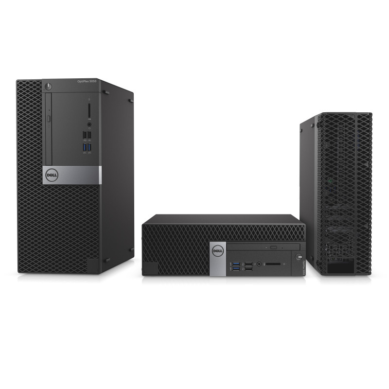 Персональный компьютер Dell Optiplex 5050 SFF (i5 7500 (3.4), 8Gb, SSD256Gb, HDG630, DVDRW, Win10Pro64, GbitEth, 240W, клавиатура, мышь, черный, серебристый) (5050-8305) 5050-8305