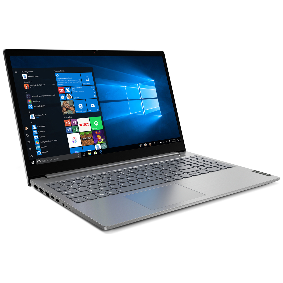 Ноутбук Lenovo ThinkBook 15-IML 15.6" FHD(1920x1080)AG, I3-10110U, 8GB DDR4_2666, 128GB SSD, INTEGRATED_GRAPHICS, WiFi, BT, no DVD, 3CELL, no OS, MINERAL GREY, 1,7kg, 1y c.i. 20RW004DRU 20RW004DRU