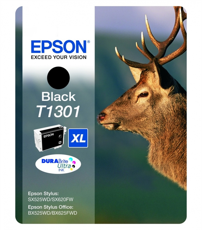 Картридж EPSON black B42WD/SX525WD//BX625WFD/WF-7015/7515/7525 C13T13014010/C13T13014012
