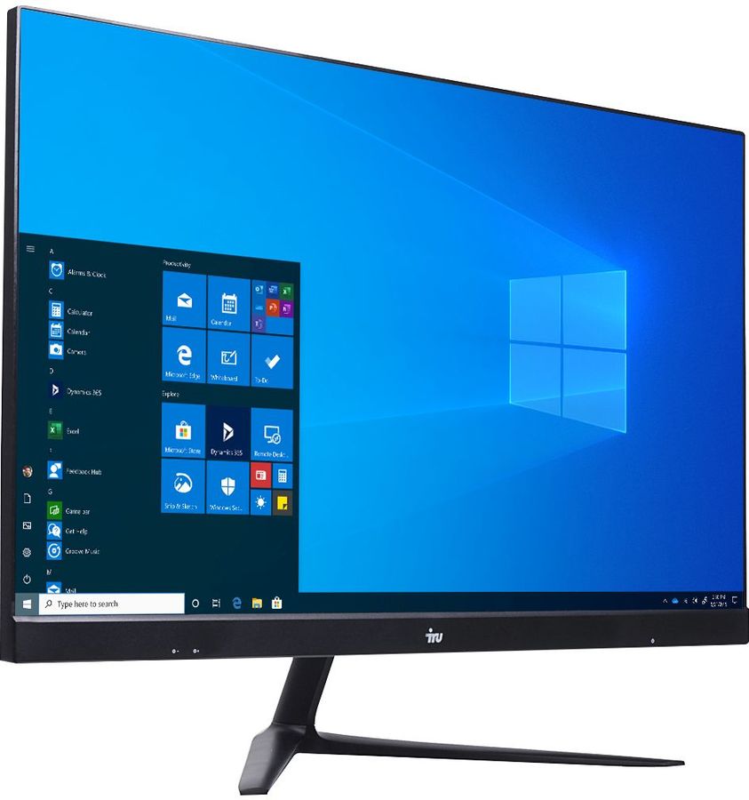 Моноблок iRU Office P2312 23.8" Full HD PG G6400 (4) 8Gb SSD120Gb UHDG 610 Free DOS GbitEth WiFi BT 120W клавиатура мышь Cam черный 1920x1080 1597822 1597822