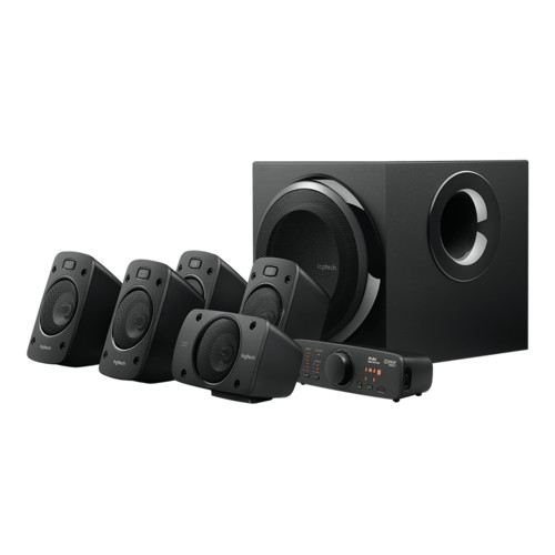 Logitech Speaker System 5.1 Logitech Z-906, 500 Вт,Surround Sound, Пульт ДУ, Black 980-000468 980-000468