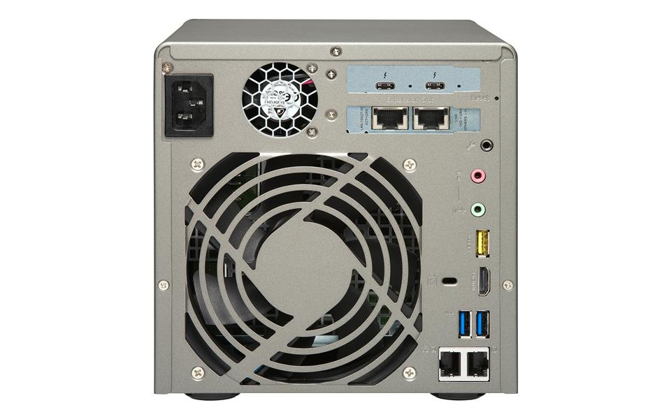 Сетевой RAID-накопитель QNAP 8x2,5", HDMI-порт, 2x10 GbE, 2xThunderbolt 3, порт USB 3.1. Intel Core i5-6442EQ 2,6 ГГц (3,5 ГГц), 8 ГБ DDR4 TVS-882ST3-i5-8G TVS-882ST3-i5-8G