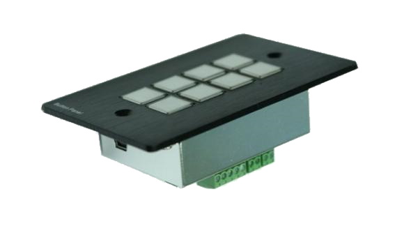 Панель управления ATEN Кнопочная 8 кнопок - 3 порта RS232 + 3 Порта ИК + 2 порта сух, конт,, (универсальная/программируемая) TNTV/TNT MMS-8KEY TNTV/TNT MMS-8KEY