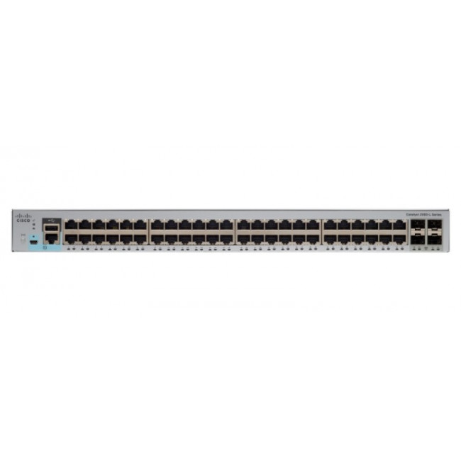 Коммутатор Cisco Catalyst WS-C2960L-48TS-LL Catalyst 2960L 48 port GigE, 4 x 1G SFP, LAN Lite WS-C2960L-48TS-LL