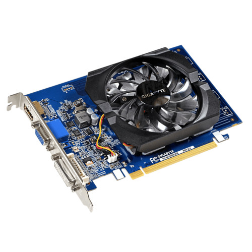 Видеокарта GIGABYTE GeForce GT730 / 2GB DDR3 64bit 1800MHz / 902MHz / GV-N730D3-2GI / RTL GV-N730D3-2GI