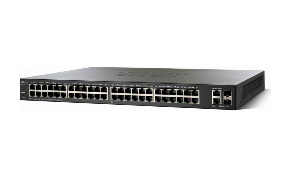 Коммутатор Cisco SF350-48P 48-port 10/100 POE Managed Switch SF350-48P-K9-EU SF350-48P-K9-EU