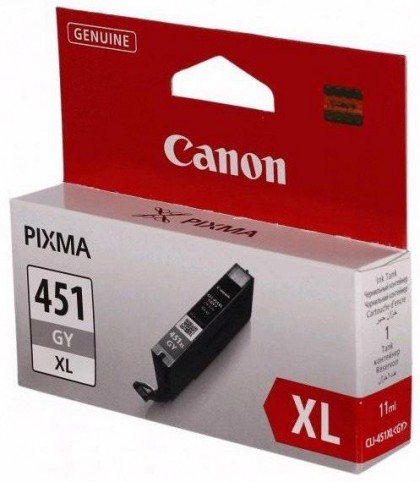 Картридж струйный Canon CLI-451XL серый GY для PIXMA iP7240/MG7140/5440/6340 (3350 стр.) 6476B001 6476B001