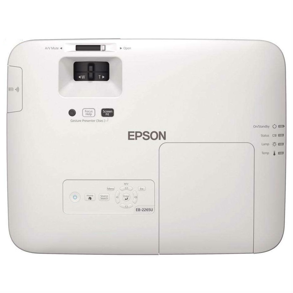 Проектор Epson EB-2265U WUXGA (1920x1200), основной формат - 16:10, 5500 lm, 15 000:1,  RJ45 x1, Wi-fi адаптер, 4.7 кг. V11H814040 V11H814040