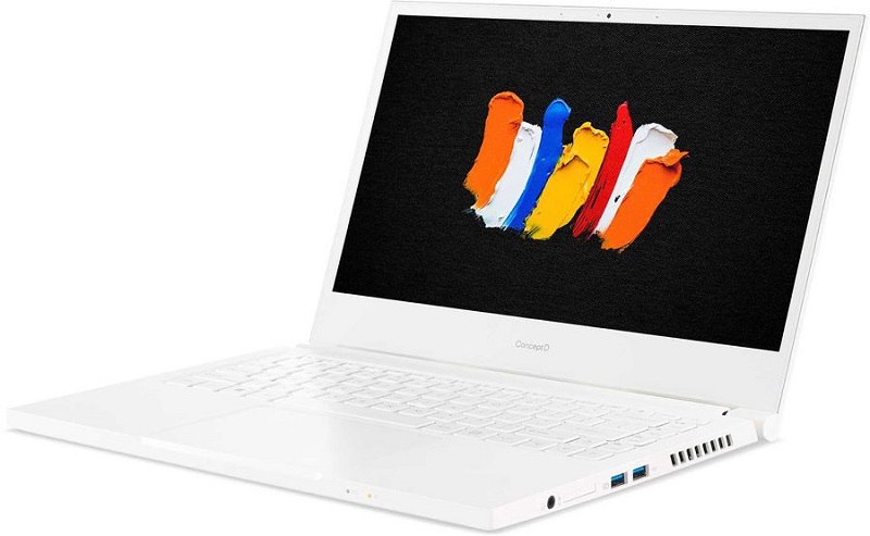 Ноутбук Acer ConceptD 3 CN314-72G-77XW Core i7 10750H/16Gb/SSD1Tb/NVIDIA GeForce GTX 1650 Ti 4Gb/14"/IPS/FHD (1920x1080)/Windows 10 Professional/white/WiFi/BT/Cam NX.C5UER.003 NX.C5UER.003