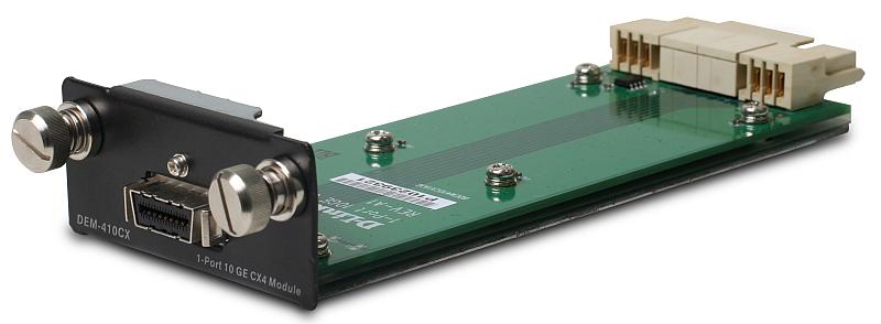 Модуль D-Link Module for DGS-3400, DGS-3600 series, DWS-3026, DWS-4026 with 1 10GBase-CX4 port DEM-410CX DEM-410CX
