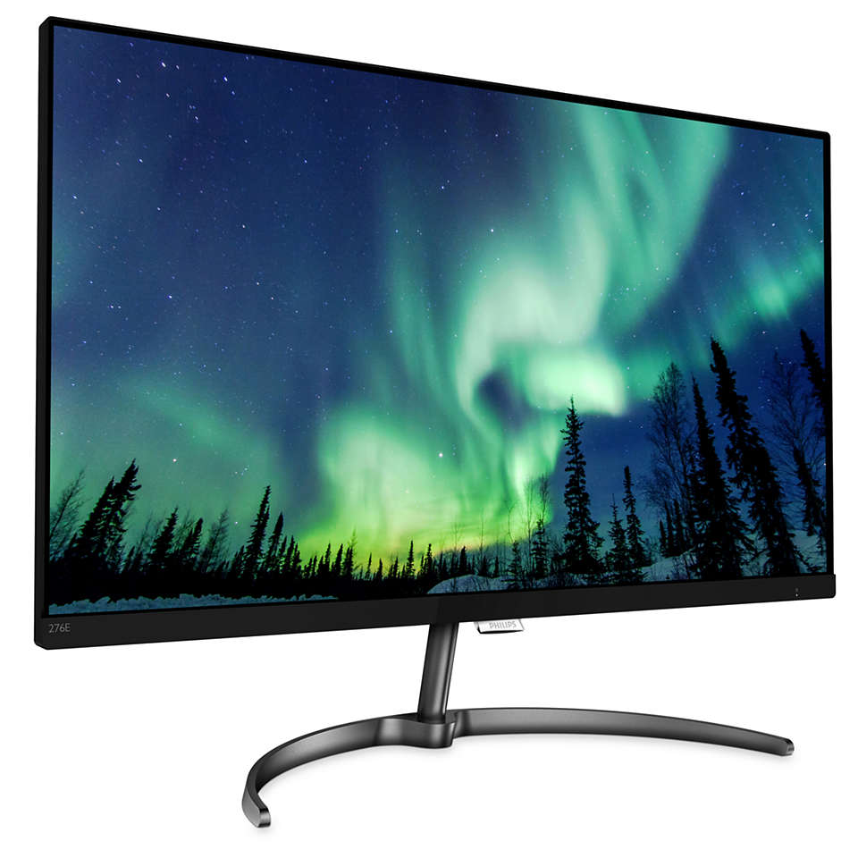 Монитор Philips 27" 276E8VJSB 3840 x 2160 при 60 Гц IPS LED 16:9 5ms HDMI DP 20M:1 178/178 350cd Black 276E8VJSB/01 276E8VJSB/01
