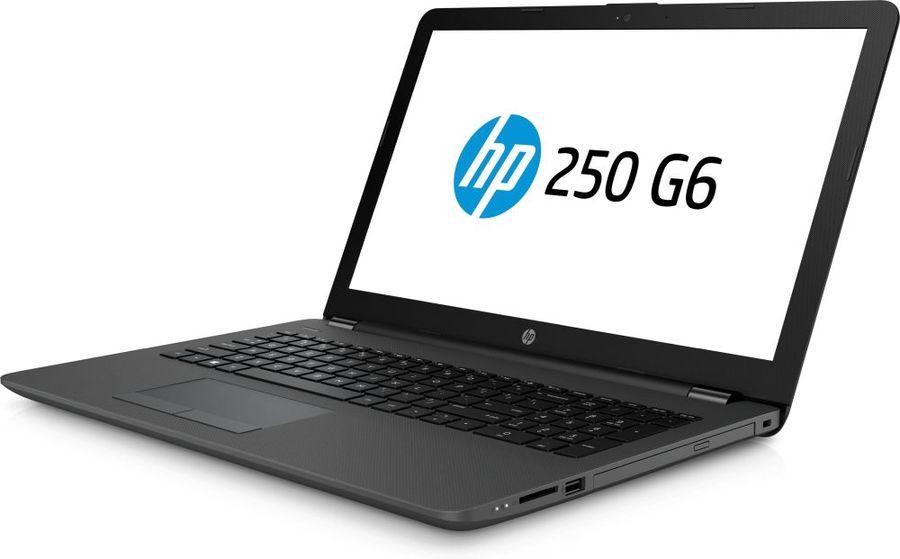 Ноутбук HP 250 G6 15.6", Intel Core i3 7020U 2.3ГГц, 8Гб, 256Гб SSD, Intel HD Graphics 620, DVD-RW, Free DOS 2.0 3VK27EA 3VK27EA