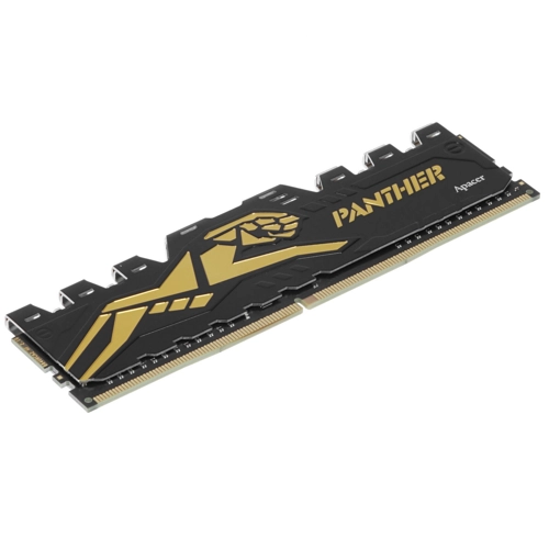 Модуль памяти Apacer 8GB DDR4 2666 DIMM Panther Golden Gaming Memory Non-ECC, CL16, 1.2V, AHU08GGB26CDU7G, 1024x8, Heat Shield, RTL  (902962) EK.08G2V.GEC EK.08G2V.GEC