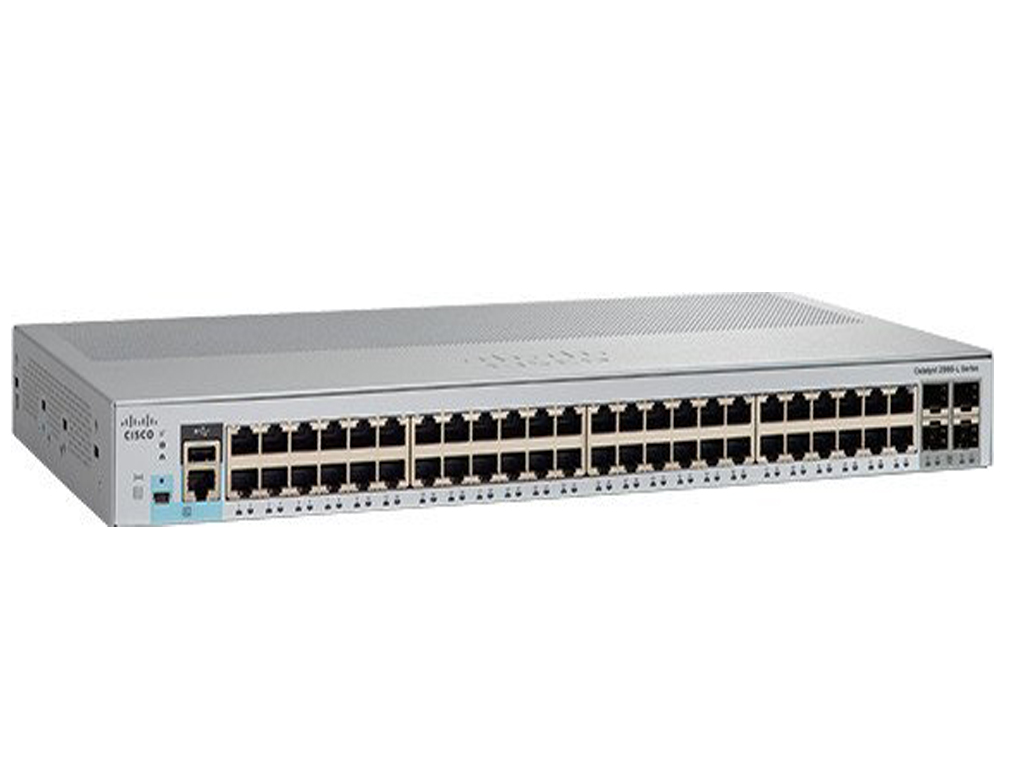 Коммутатор Cisco Catalyst WS-C2960L-48TS-LL Catalyst 2960L 48 port GigE, 4 x 1G SFP, LAN Lite WS-C2960L-48TS-LL