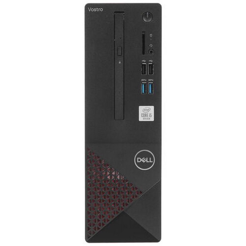 Компьютер Dell Vostro 3681 SFF i5 10400 (2.9)/8Gb/SSD256Gb/UHDG 630/DVDRW/CR/Linux/GbitEth/WiFi/BT/200W/клавиатура/мышь/черный 3681-9955 3681-9955