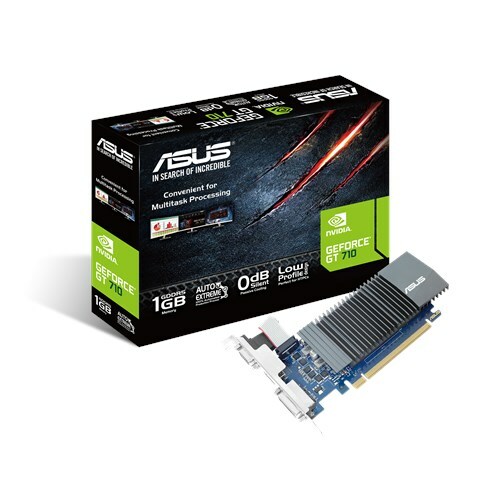 Видеокарта GeForce nVidia GeForce GT 710 1Gb DDR5, GT710-SL-1GD5-BRK GT710-SL-1GD5-BRK