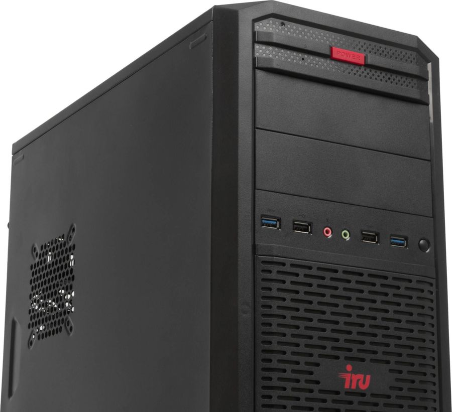 Персональный компьютер iRU Corp 517 TWR i7 8700K (3.7) 32Gb 2Tb+2Tb 7.2k P2000 5Gb Free DOS GbitEth 1000W черный 1394165 1394165