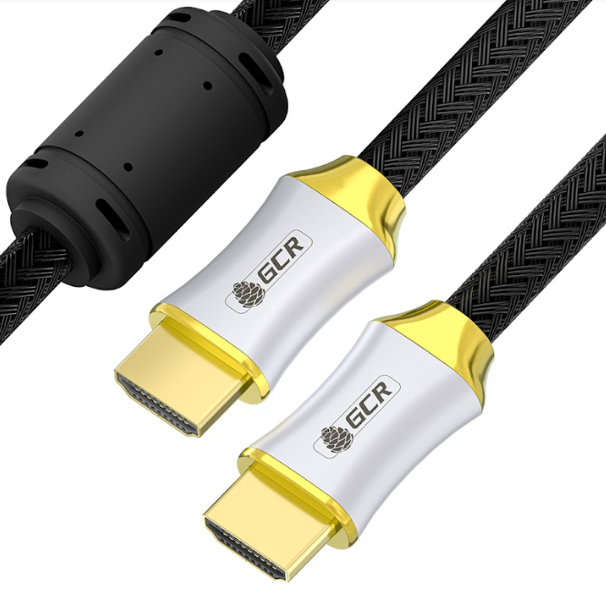 Кабель Greenconnect 5.0m HDMI версия 2.0, HDR 4:2:2, Ultra HD, 4K 60 fps 60Hz/5K*30Hz, 3D, AUDIO, 18.0 Гбит/с, 28/28 AWG, OD7.3mm, тройной экран, черный нейлон, DELUX GCR-51282 GCR-51282