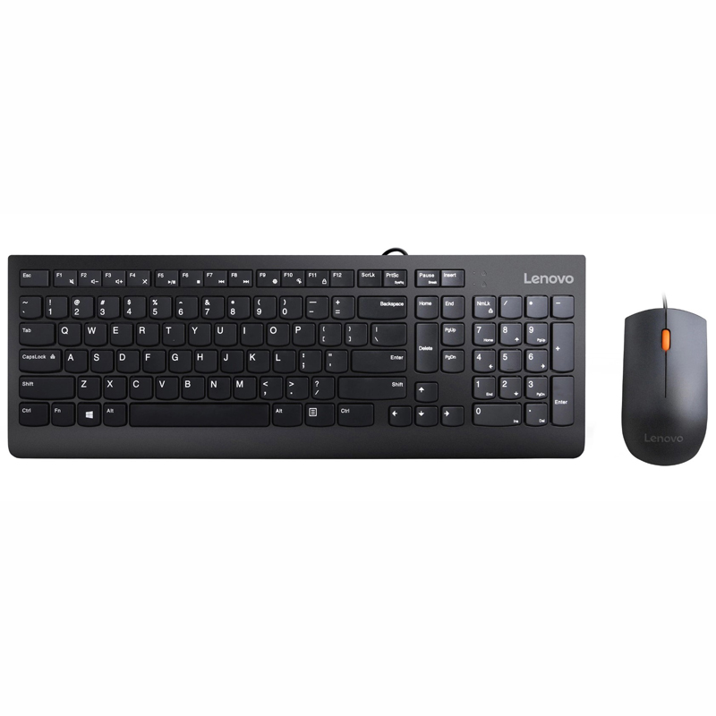 Комплект клавиатура + мышь Lenovo 300 Combo Black USB GX30M39635 GX30M39635