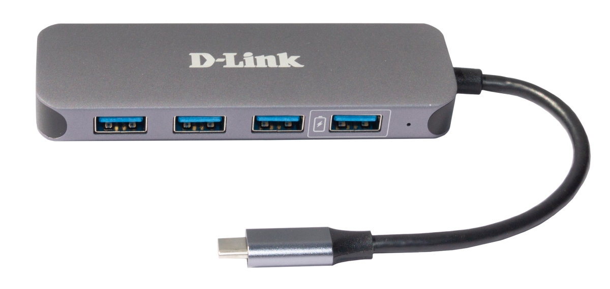 Адаптер D-Link USB-C Hub, 3xUSB3.0 + Fast Charge USB3.0 + USB-C/PD3.0 DUB-2340/A1A DUB-2340/A1A