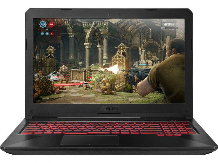 Ноутбук Asus FX504GD-E41064T i5-8300H (2.3)/6G/1T+16G Optane/15.6"FHD AG IPS/NV GTX1050 2G/noODD/BT/Win10 Metal, Gunmetal 90NR00J3-M18890 90NR00J3-M18890