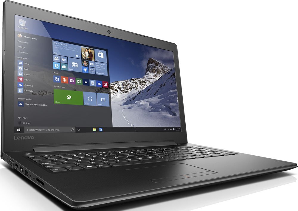 Ноутбук Lenovo IdeaPad 310-15ISK, 15.6" HD TN, i3-6100U (2.3GHz), 4GB, 500GB, nVidia GeForce G920MX 2GB, WiFi, BT, WebCam, DOS, Black 80SM018KRK