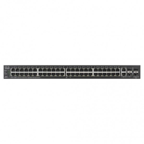 Коммутатор Cisco SB SF500-48MP 48-port 10/100 Max PoE+ Stackable Managed Switch (SF500-48MP-K9-G5) SF500-48MP-K9-G5