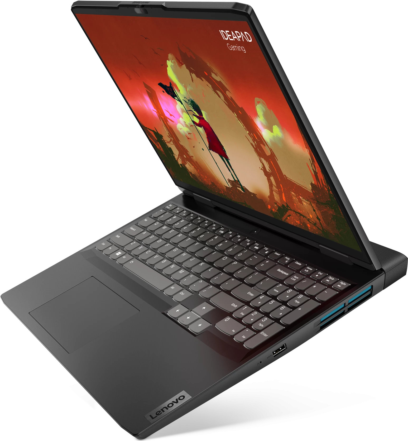 Ноутбук Lenovo  IP Gaming 3 16ARH7 Ryzen 7 6800H 8Gb SSD512Gb NVIDIA GeForce RTX 3050 4Gb 16" IPS WUXGA (1920x1200) noOS grey WiFi BT Cam 82SC008BRK 82SC008BRK