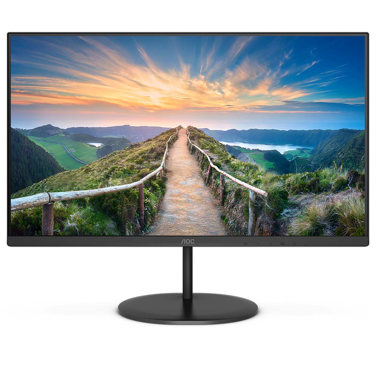 Монитор AOC 27" 3840x2160@60Гц IPS LED 16:9 4ms HDMI DP 20M:1 1000:1 178/178 350cd Tilt Speakers Black U27V4EA U27V4EA