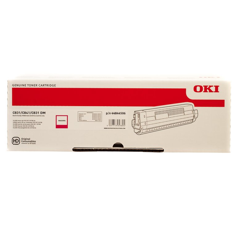 Тонер-картридж Oki C831/841 10K magenta (44844506) 44844506 #2