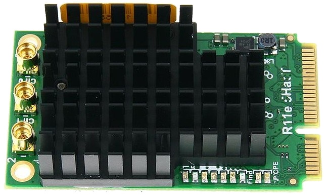 Модуль Mikrotik 802.11a/c High Power Triple-Chain miniPCI-e card with MMCX connectors R11e-5HacT R11e-5HacT
