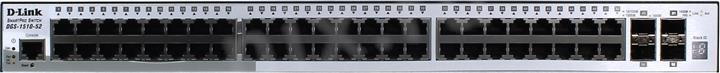 Коммутатор D-Link  Управляемый 2 уровня с 48 портами 10/100Base-TX, 2 портами 100/1000Base-X SFP и 2 комбо-портами 100/1000Base-T/SFP DGS-1510-52L/ME/A1A DGS-1510-52L/ME/A1A