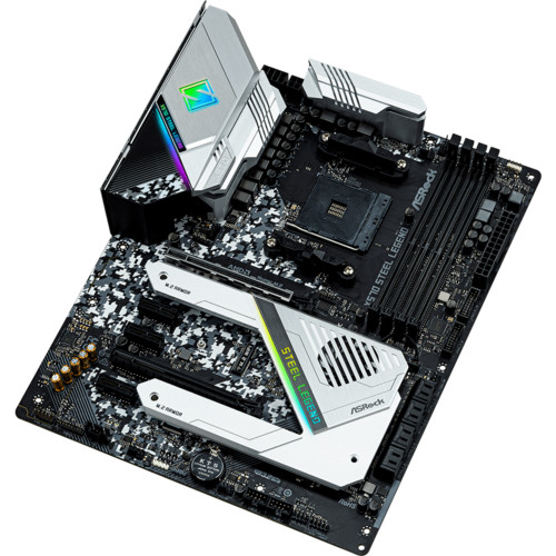 Материнская плата ASRock , Socket AM4, AMD X570, 4xDDR4-3200, HDMI+DP, 2xPCI-Ex16, 3xPCI-Ex1, 8xSATA3(RAID 0/1/10), 3xM.2, 8 Ch Audio, GLan, (0+4)xUSB2.0, (7+4)xUSB3.2, (1+0)xUSB3.2 Type-C™, 1xPS/2, ATX, RTL X570 STEEL LEGEND X570 STEEL LEGEND