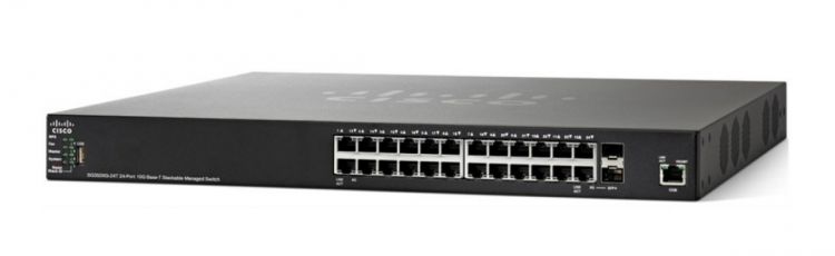Коммутатор Cisco SB SG350XG-24T-K9-EU 24-port 10GBase-T Stackable Switch SG350XG-24T-K9-EU SG350XG-24T-K9-EU