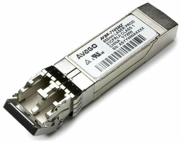 Волоконно-оптический приемопередатчик Avago Transceiver 10G (10.3125 GBd Ethernet), SFP+, LC MM 300m, 850nm VCSEL laser, bail de-latch, Foxconn AFBR-710SMZ AFBR-710SMZ