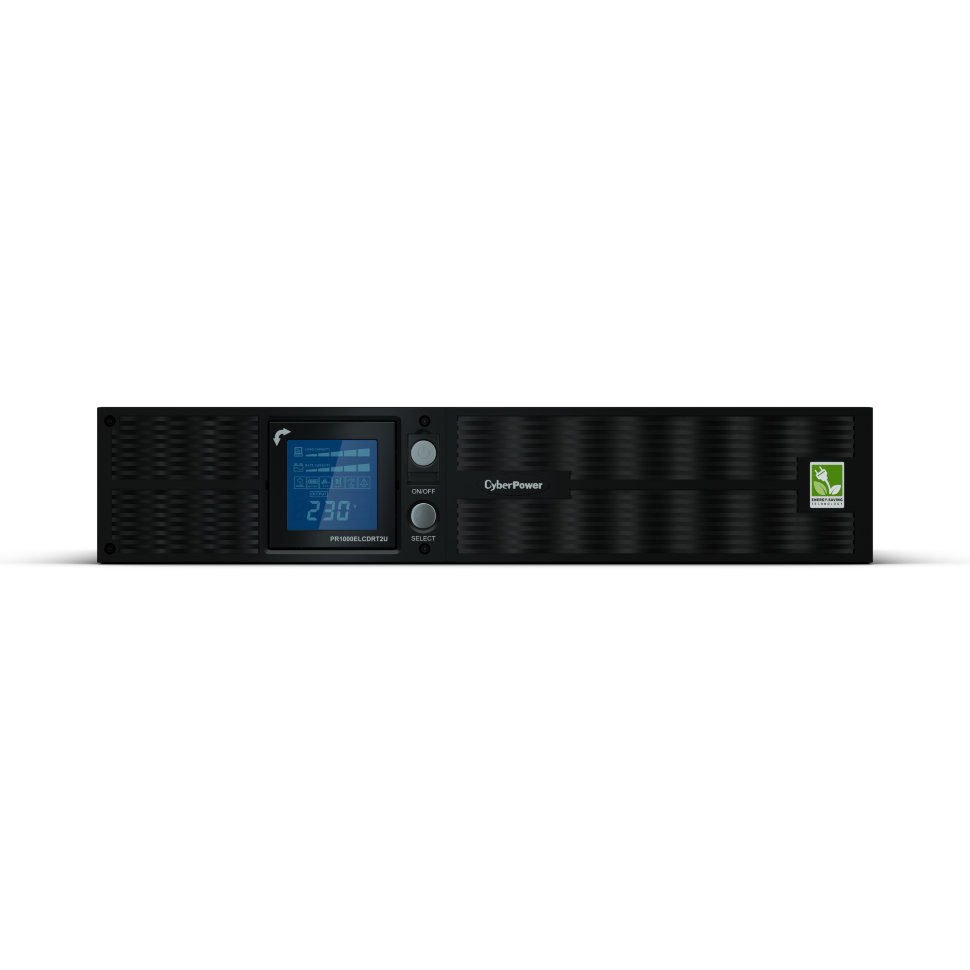 Источник бесперебойного питания CyberPower 1PE-0000525-00G line-interactive, 1500VA/1350W, USB/RS-232/Dry/EPO/SNMPslot/RJ11/45 (8 IEC) PR1500ELCDRT2U PR1500ELCDRT2U