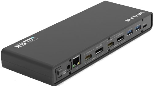 Док-станция WAVLINK Docking Station USB-C&USB3.0 Ultra 5K(Dual 4K) Universal Include 20V/2.5A Power Adaper/ 6xUSB3.0/2xDP 4K 60HZ/2xHDMI 4K 60HZ/1xGigabit LAN/1xAudio In/Out/ Not Support Power Delivery WL-UG69DK1 WL-UG69DK1