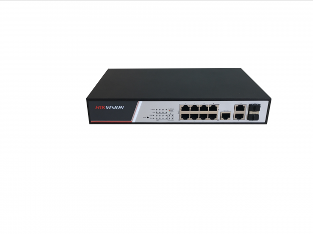 PoE коммутатор Hikvision DS-3E2310P 8 RJ45 100M 2 комбо-порта (1000М Ethernet/1000M SFP) DS-3E2310P DS-3E2310P