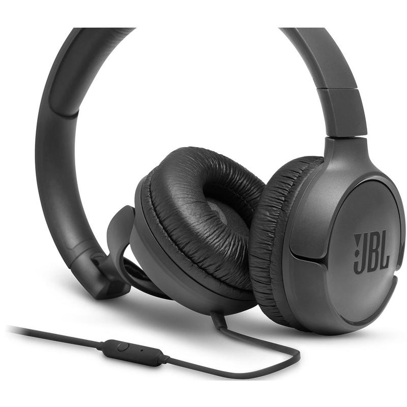 Наушники с микрофоном JBL накладные T500 1.187м черный проводные (оголовье) JBLT500BLK JBLT500BLK #2