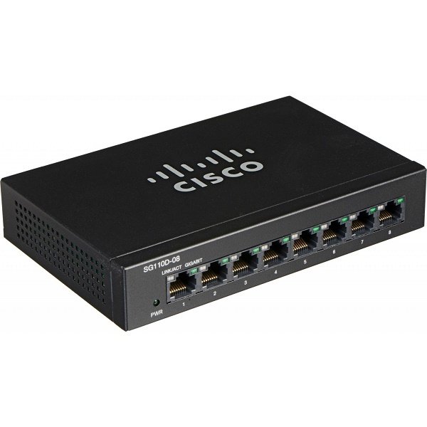 Коммутатор 8-портоый SG110D-08 8-Port Gigabit Desktop Switch (SG110D-08-EU) SG110D-08-EU