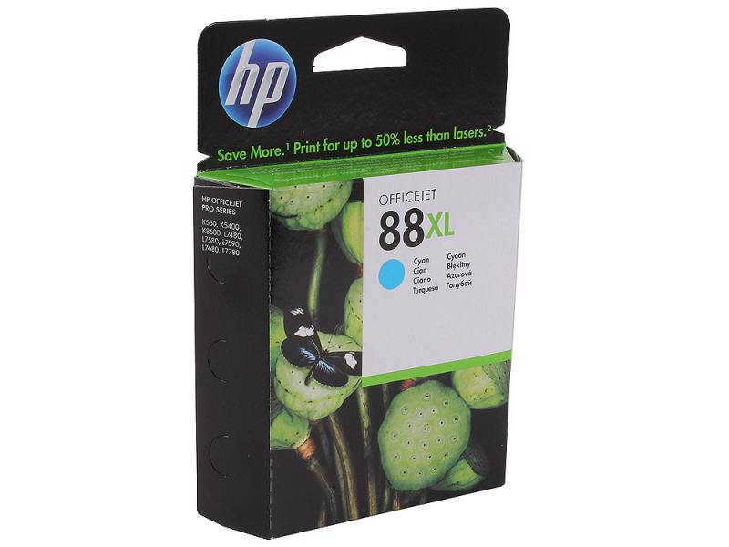 Картридж струйный HP № 88XL для OfficeJet Pro K550/K5400/L7580/L7680/L7780, голубой, (C9391AE) C9391AE