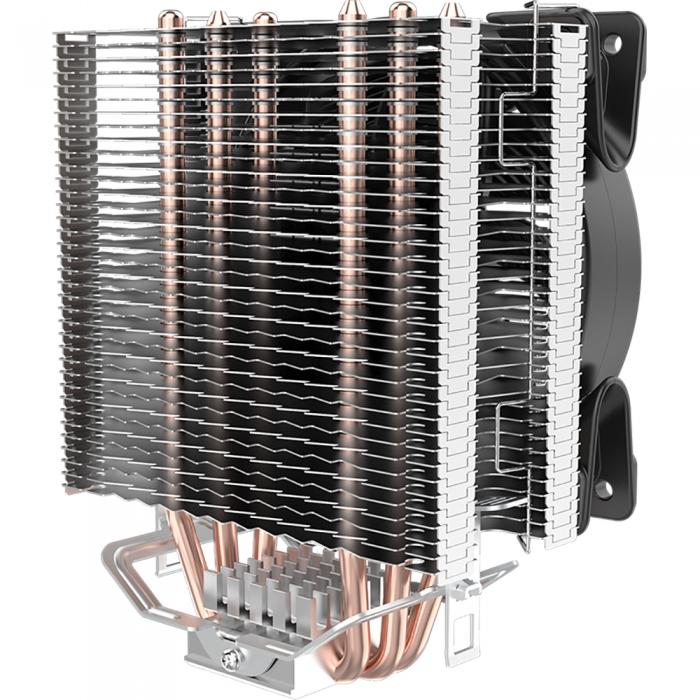 Вентилятор PCCooler S775/115X/AM2/AM3/AM4 (TDP 125W, вент-р 120мм с PWM, 3 тепловые трубки 6мм, белая LED подсветка, 1000-1800RPM, 26.5dBa) GI-X3 GI-X3