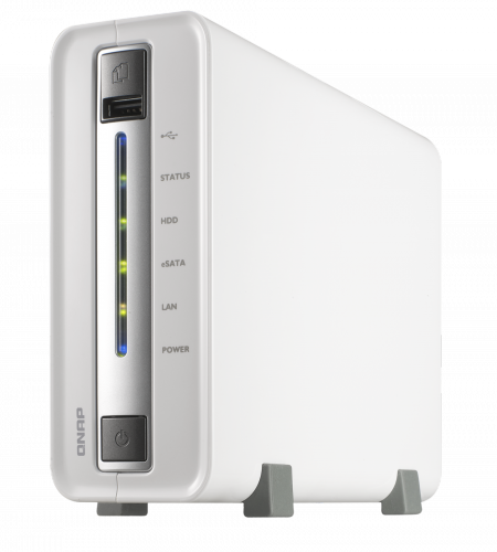 Сетевой накопитель QNAP 1 отсек для HDD. Marvell 1,6 ГГц TS-112P TS-112P