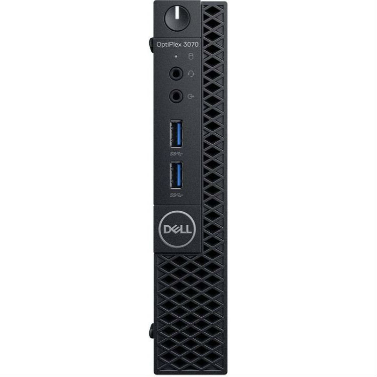 Персональный компьютер Dell Optiplex 3070 Intel Core i3 9100T, DDR4 8Гб, 256Гб(SSD), Intel UHD Graphics 630, Windows 10 Professional, черный 3070-4739 3070-4739