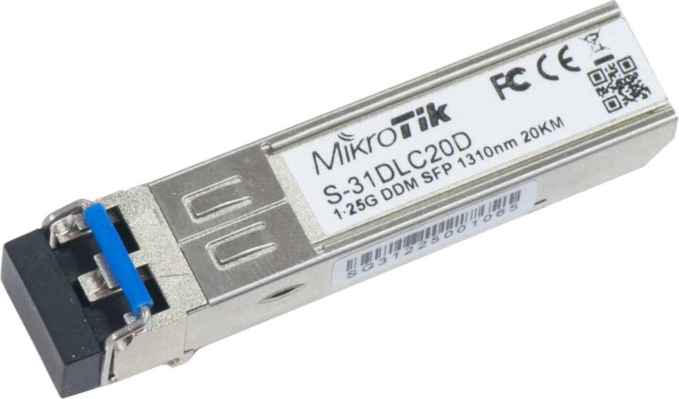 Модуль Mikrotik SFP module 1.25G SM 20km 1310nm S-31DLC20D S-31DLC20D