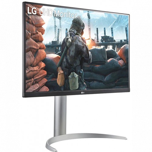 Монитор LG 27" UltraFine 27UP650-W серебристый IPS LED 5ms 16:9 HDMI матовая HAS Pivot 1200:1 400cd 178гр/178гр 3840x2160 DisplayPort Ultra HD 5.9кг 27UP650-W.ARUZ 27UP650-W.ARUZ