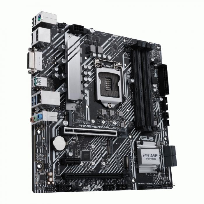 Материнская плата ASUS PRIME H570M-PLUS, LGA1200, H570, 4*DDR4, DP,DVI,HDMI, CrossFireX, SATA3,RAID, Audio, Gb LAN, USB 3.2*8, USB 2.0*6, COM*1 , mATX PRIME H570M-PLUS PRIME H570M-PLUS