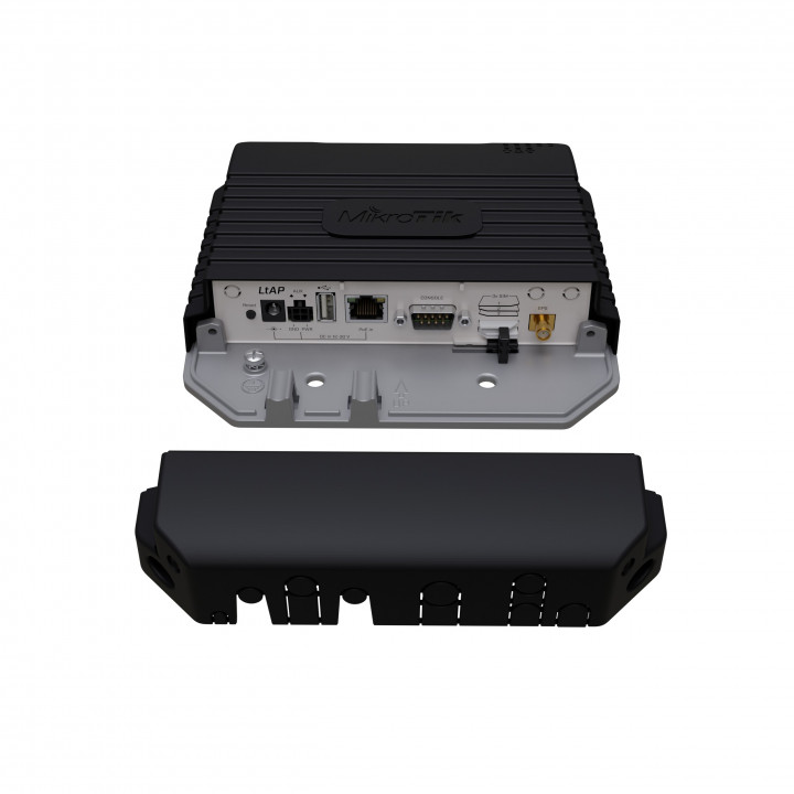 Точка доступа Mikrotik LtAP LTE kit with dual core 880MHz CPU, 128MB RAM, 1 x Gigabit LAN, built-in High Power 2.4Ghz 802.11b/g/n Dual Chain wireless with integrated antenna, internal LTE antenna, GPS, two miniPCI- RBLtAP-2HnD RBLtAP-2HnD