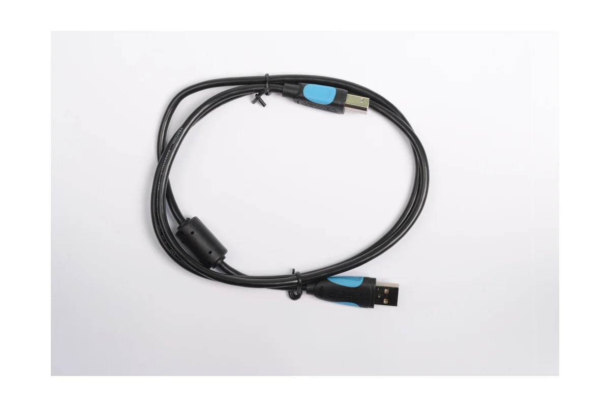 Кабель Vention USB 2.0 AM/BM - 3м. Черный VAS-A16-B300 VAS-A16-B300